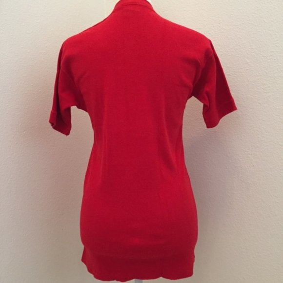 Vintage Alpha Gamma Delta Letter Henley Top - Picture 4 of 6